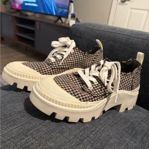 Tory Burch Houndstooth Platform Sneakers